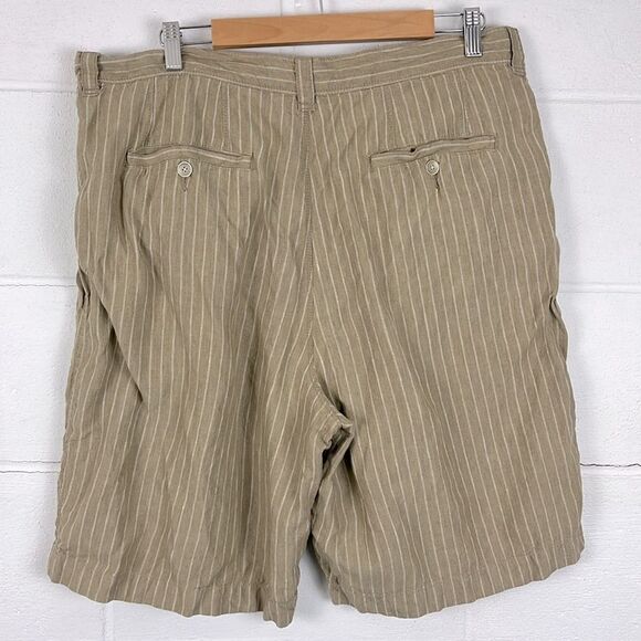 Tommy Bahama men’s striped linen 10” shorts - Picture 4 of 5